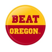 USC Trojans Beat Oregon Button